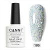 Canni Soak Off Uv/Led 186 Silver Glitter - 7.3ml