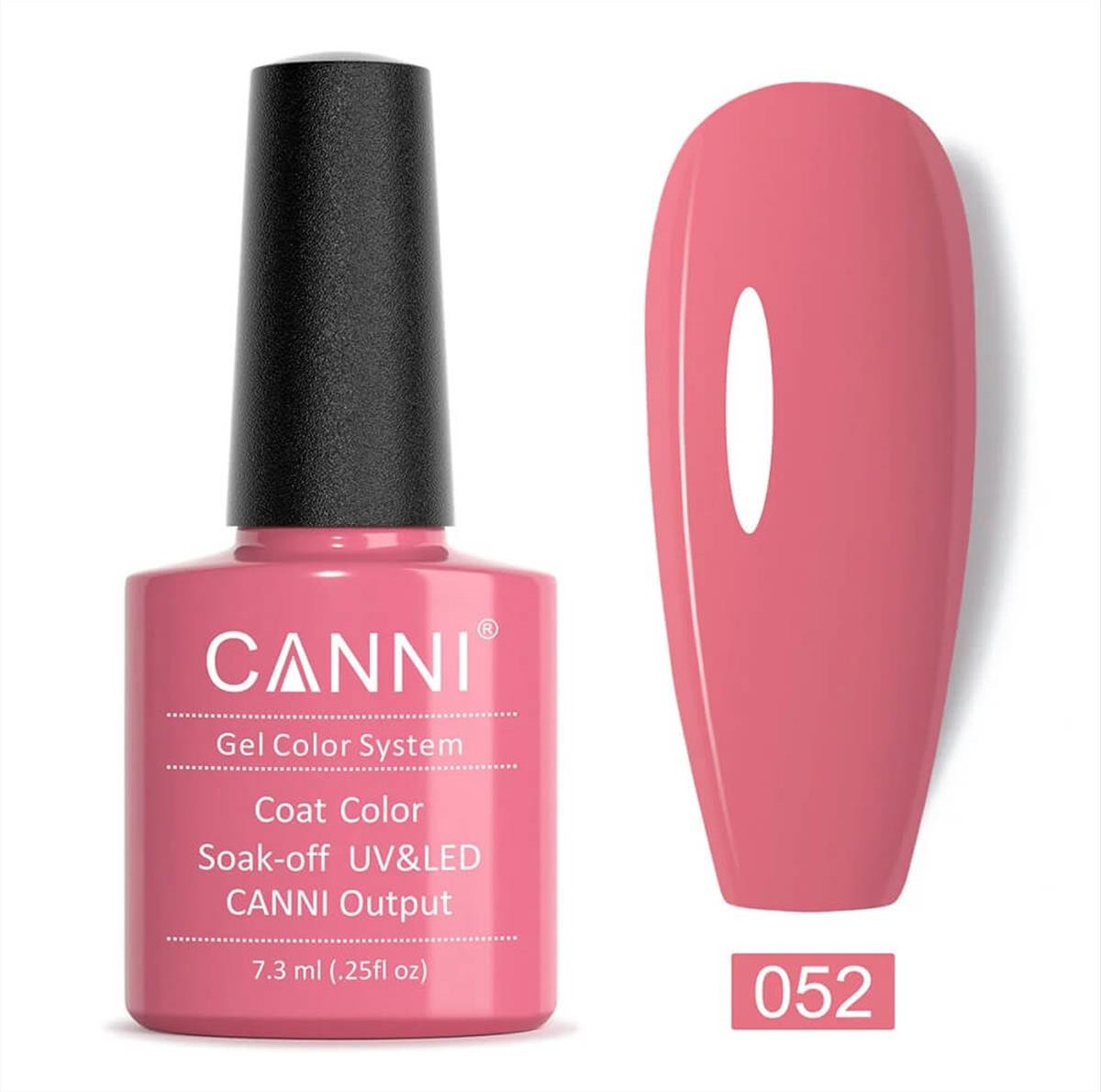 Canni Soak Off Uv/Led 052 Peach Pink - 7.3ml