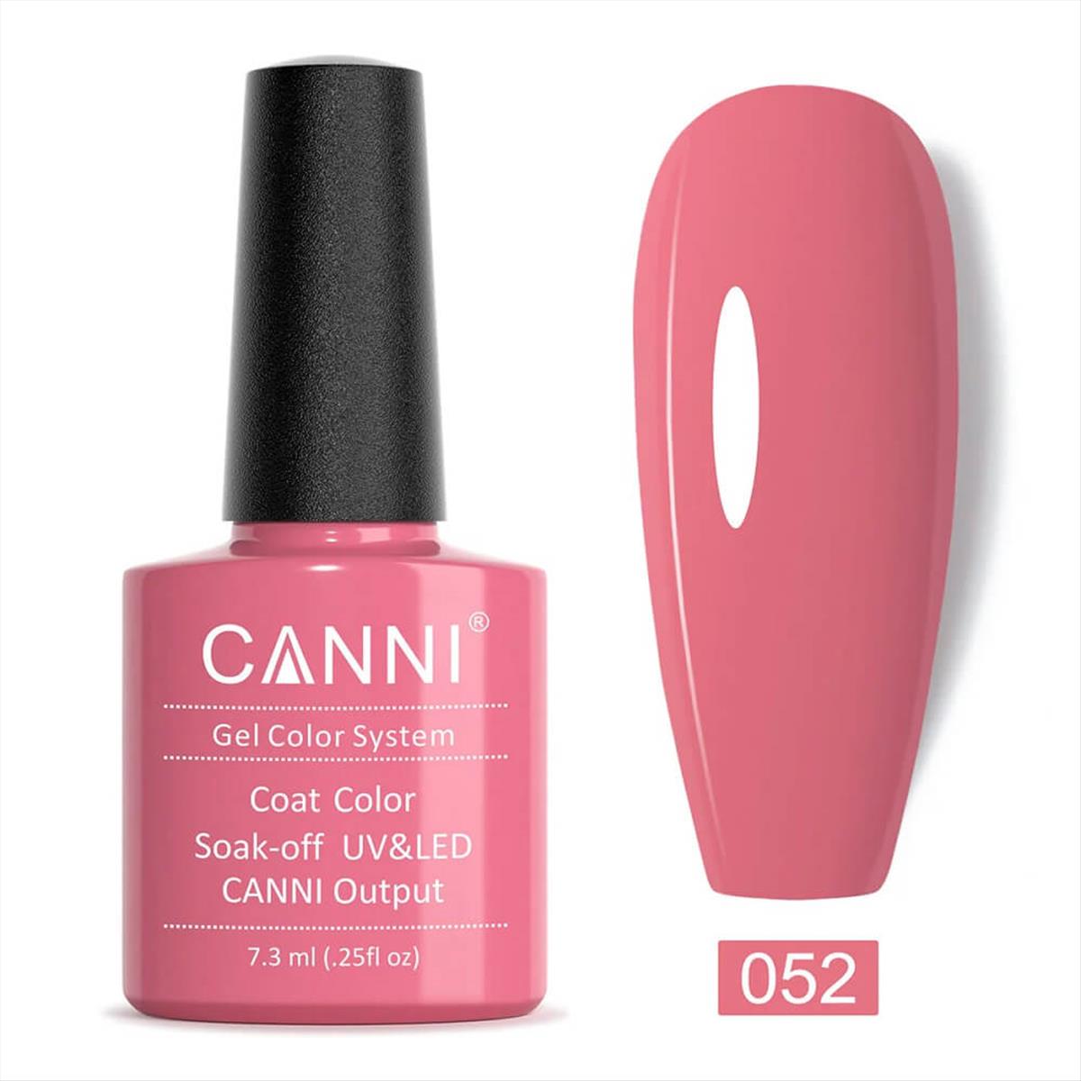 Canni Soak Off Uv/Led 052 Peach Pink - 7.3ml