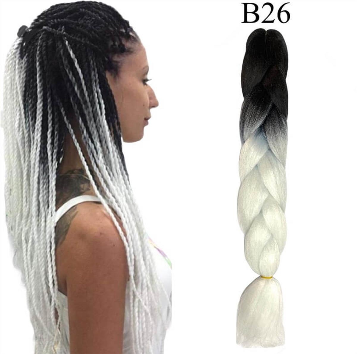 Μαλλιά για Ράστα Jumbo Braid B26 125cm