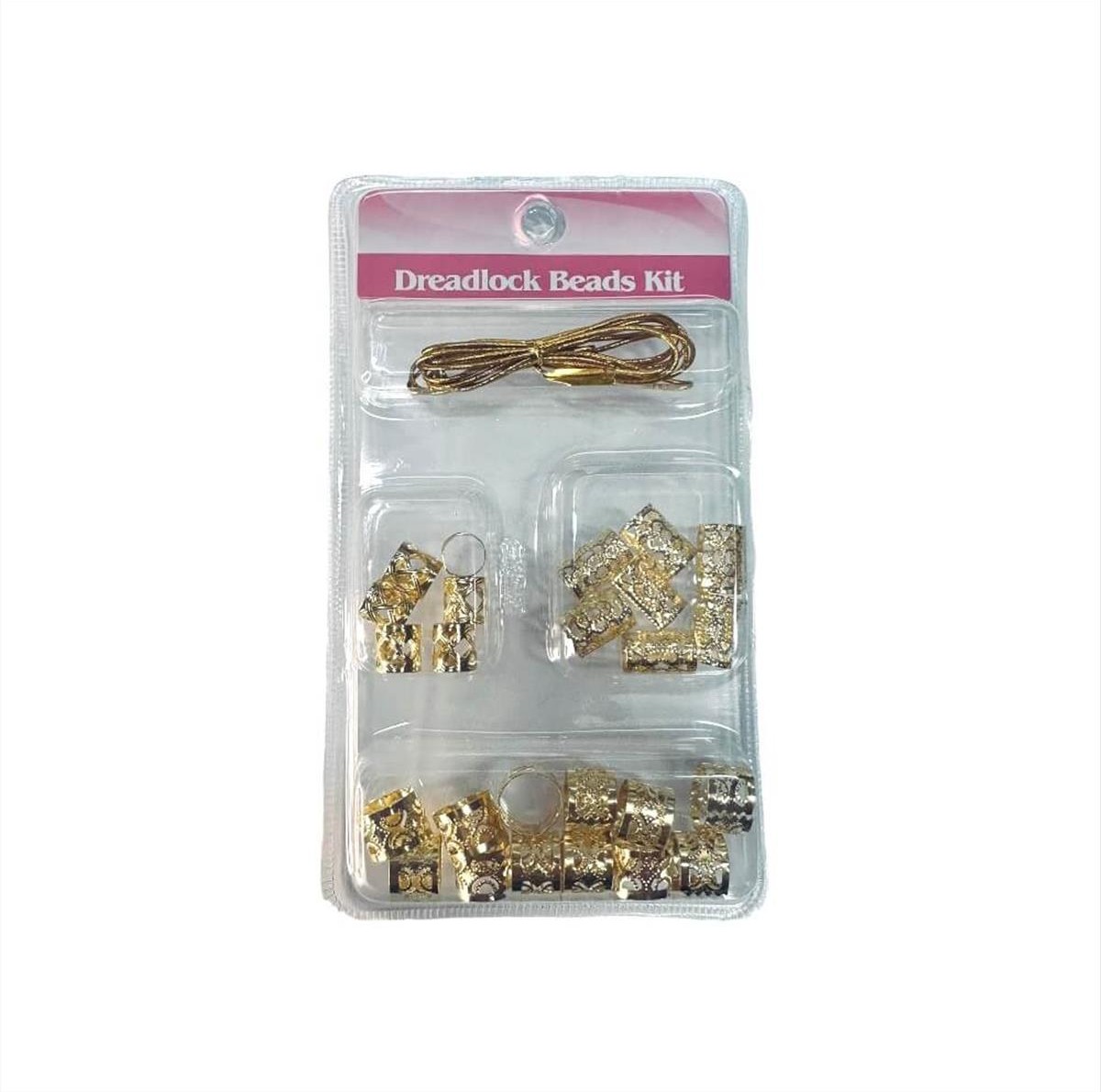 Decorative Rings for Hair Mix Size Kit Gold