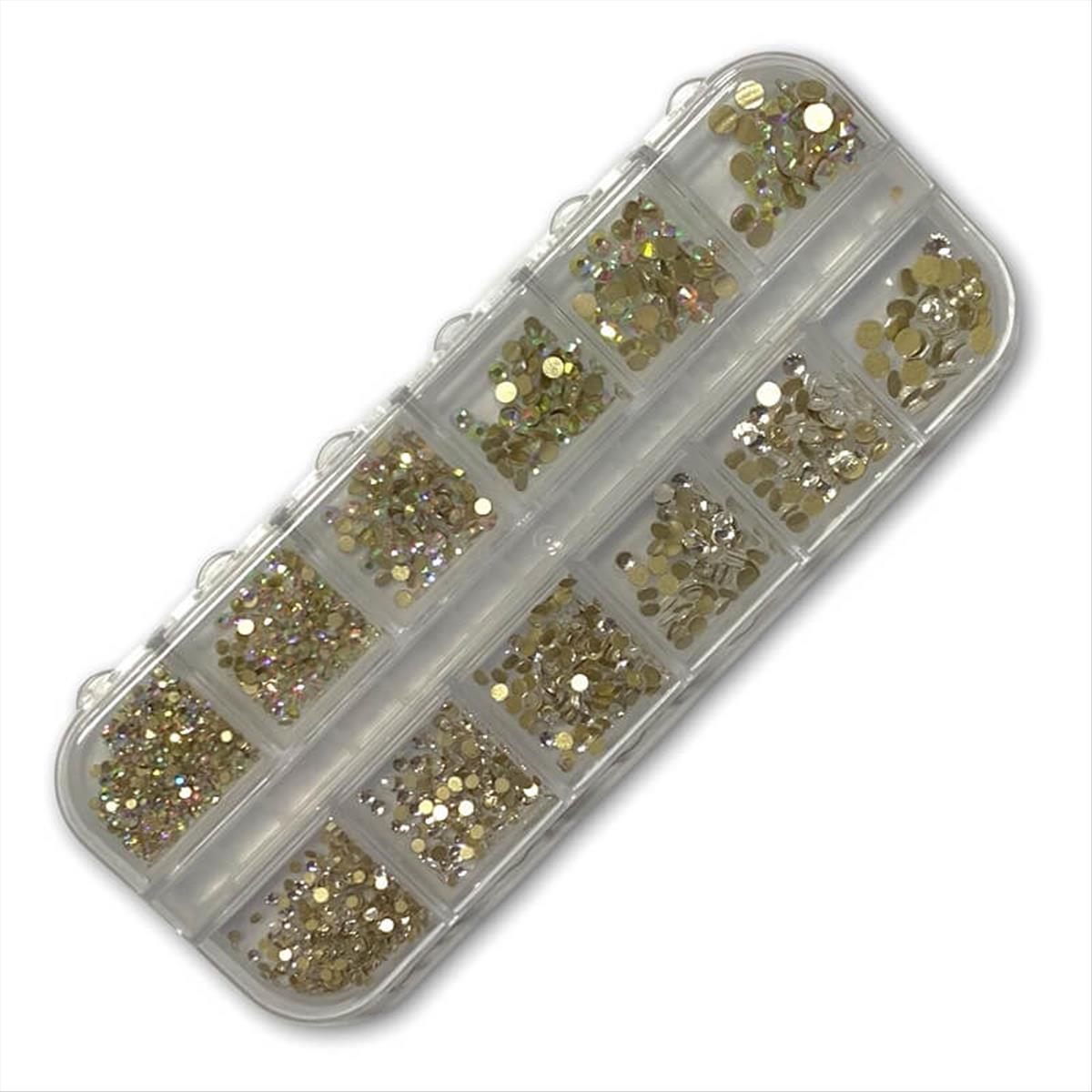 Rhinestone Nail Decorations Iris Case