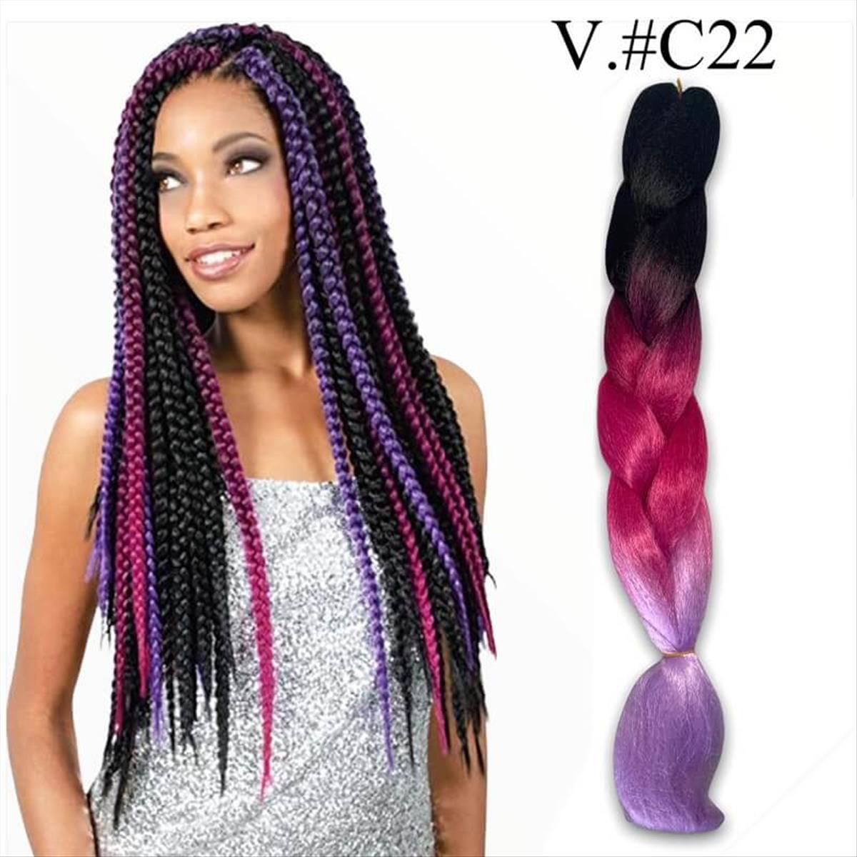 Hair Xpress Jumbo Braid V. #C22 125cm