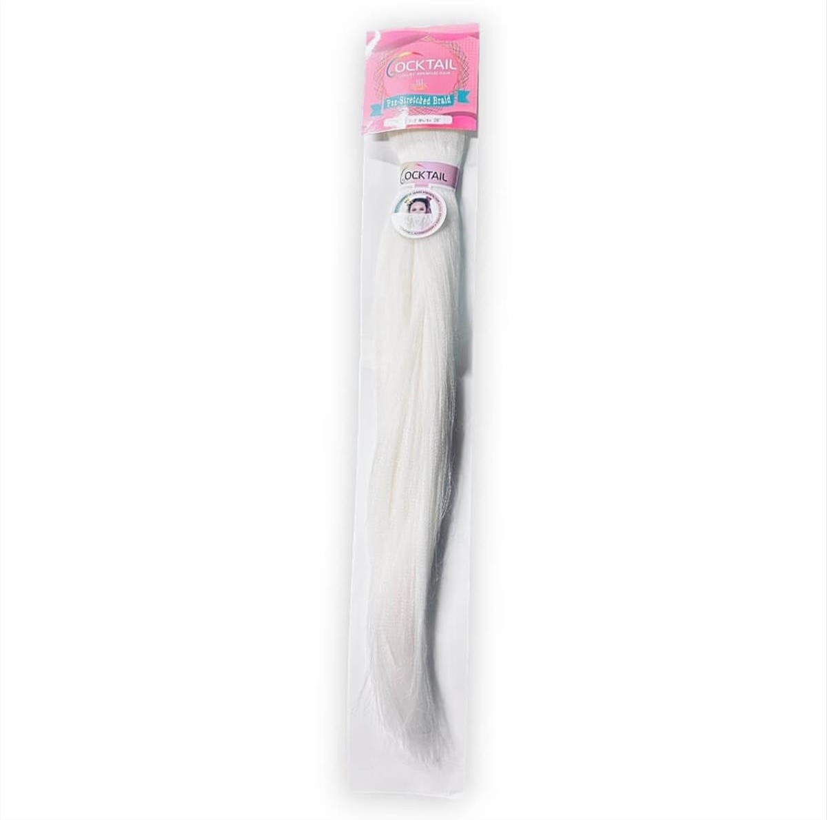 Synthetic Cocktail Rasta Hair 1-2 White 28