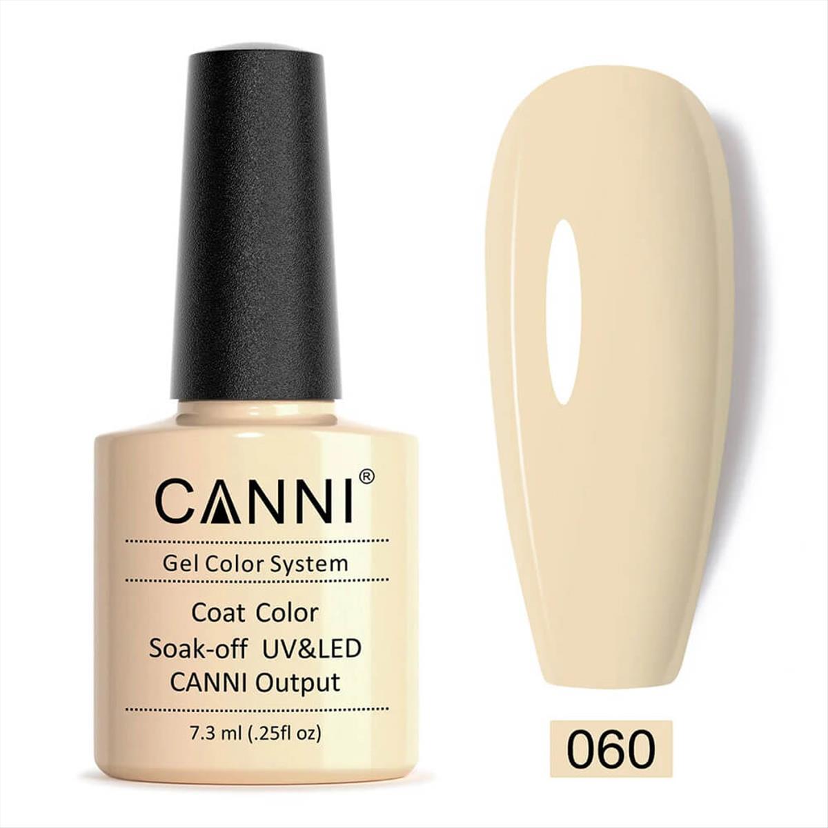 Canni Soak Off Uv/Led 060 Light Nude Pink 7.3ml