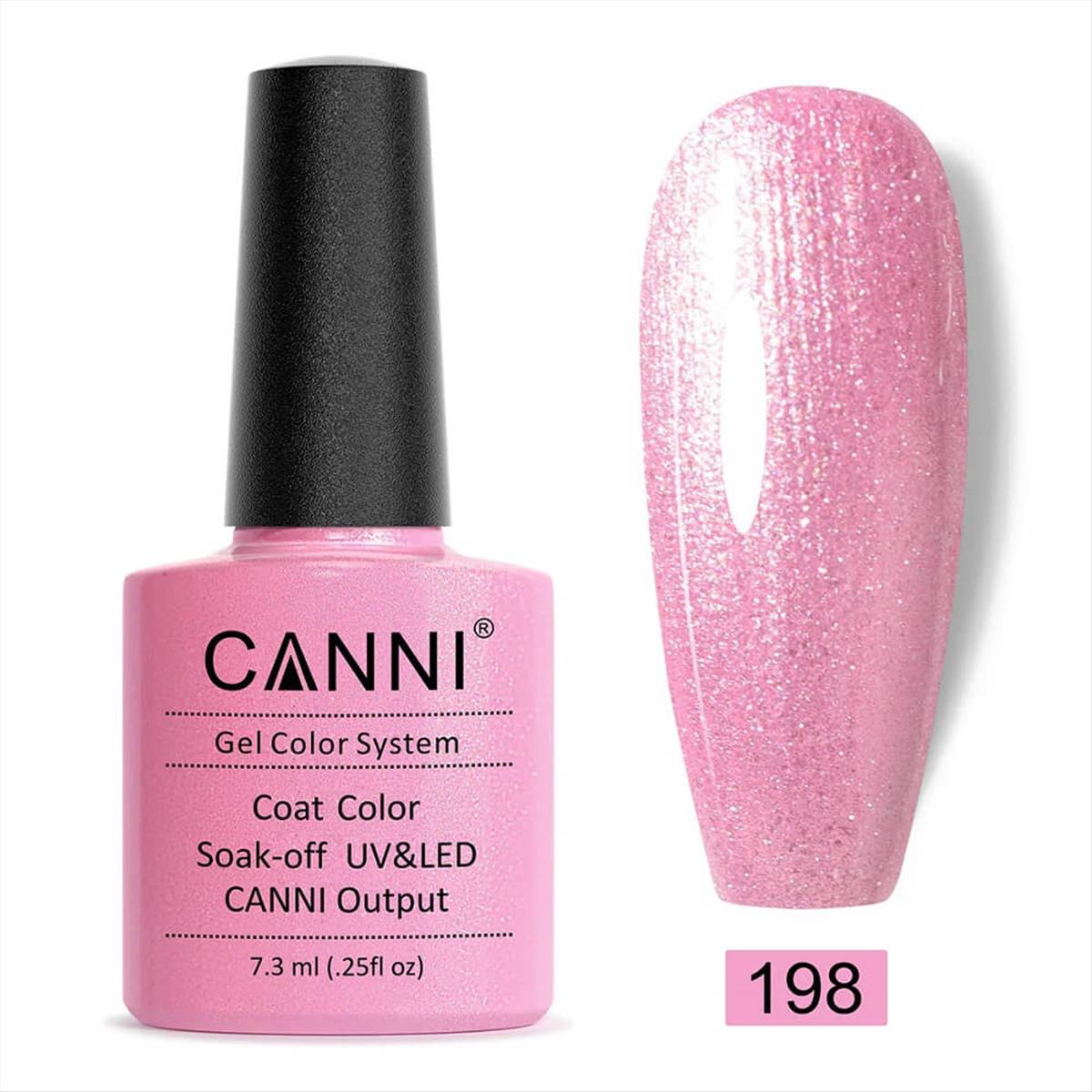 Canni Soak Off Uv/Led 198 Pink Pearl - 7.3ml