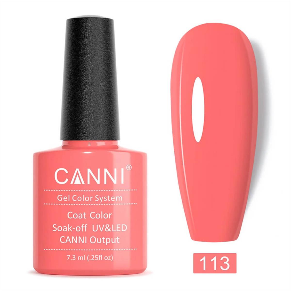 Canni Soak Off Uv/Led 113 Candy Pink - 7.3ml