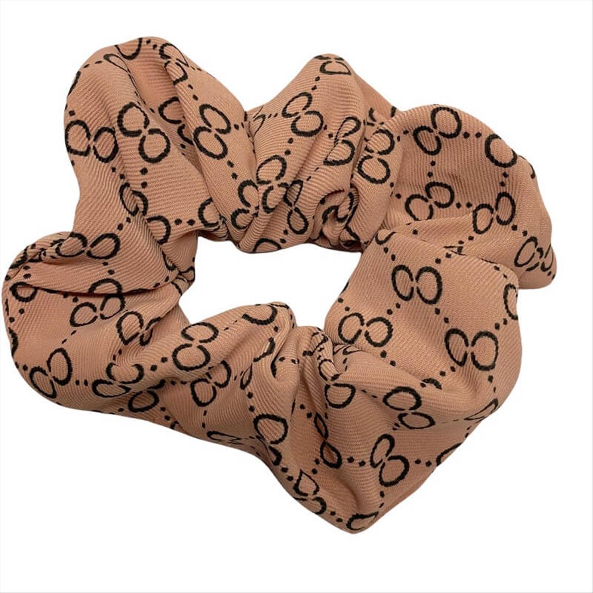 Hair scrunchie fabric nude A-4088