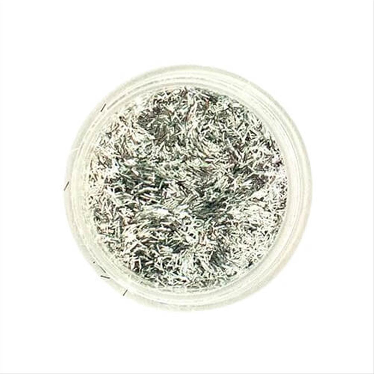 Trendy Silver Nail Fibers