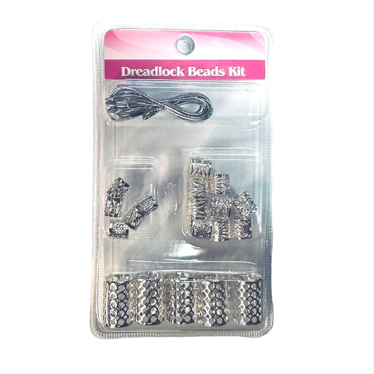 Decorative Hair Rings Mix Size Kit1 Silver