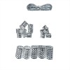 Decorative Hair Rings Mix Size Kit1 Silver