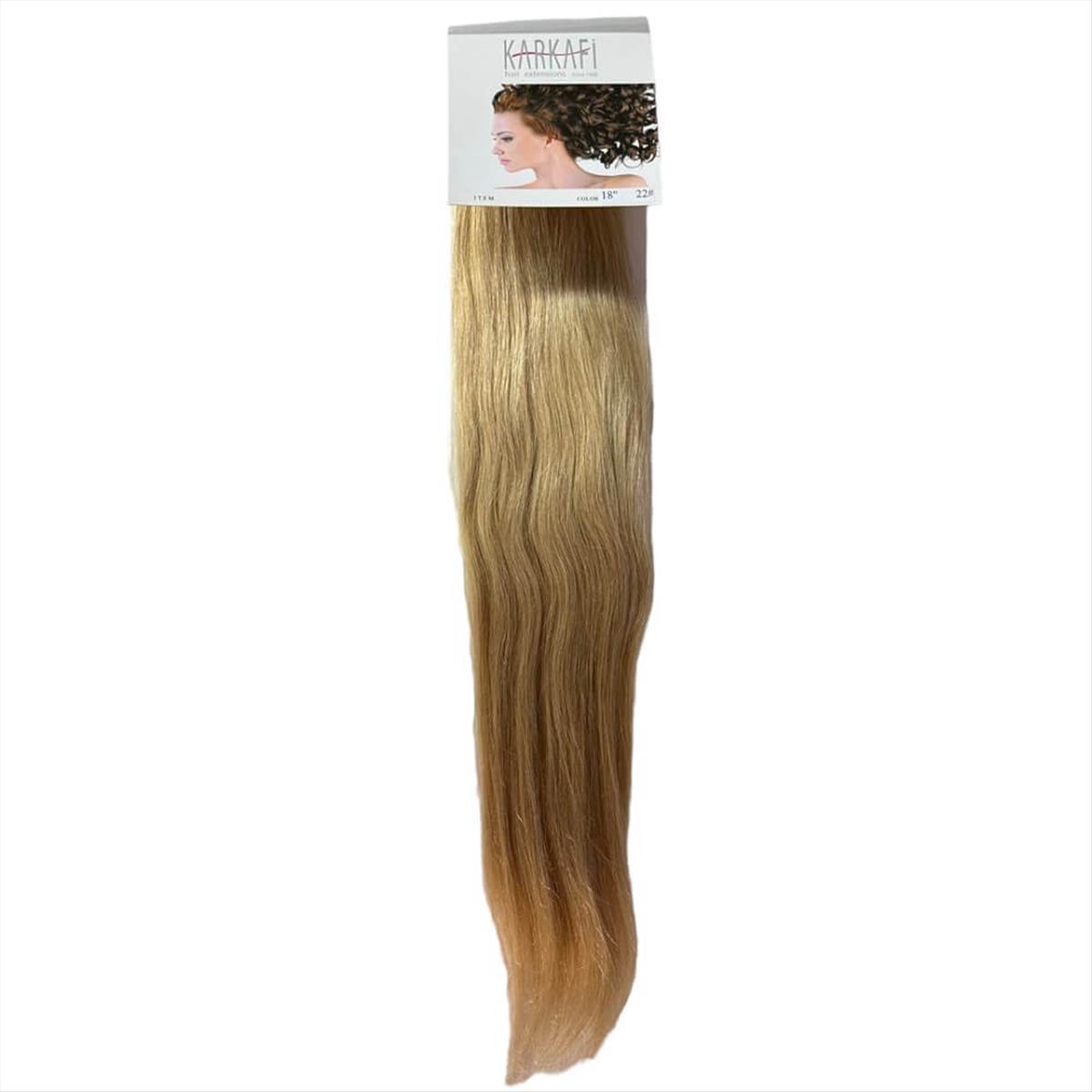 Natural Human Hair Straight Karkafi 18"Color 22