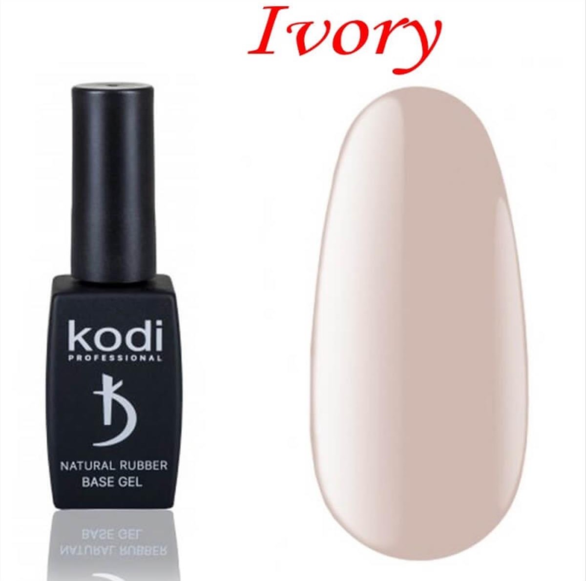 Semi-permanent Varnish Kodi Rubber Base Ivory 12ml