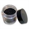 Glitter Black Nail Decoration Powder