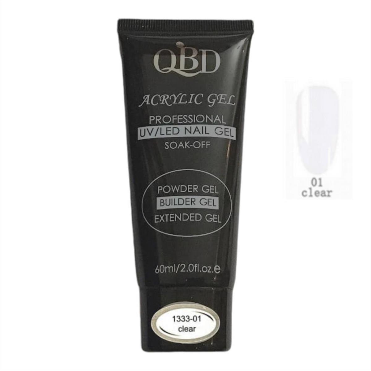 QBD Acrygel Uv/Led Clear 01-60ml