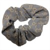 Hair scrunchie fabric gray A-4088