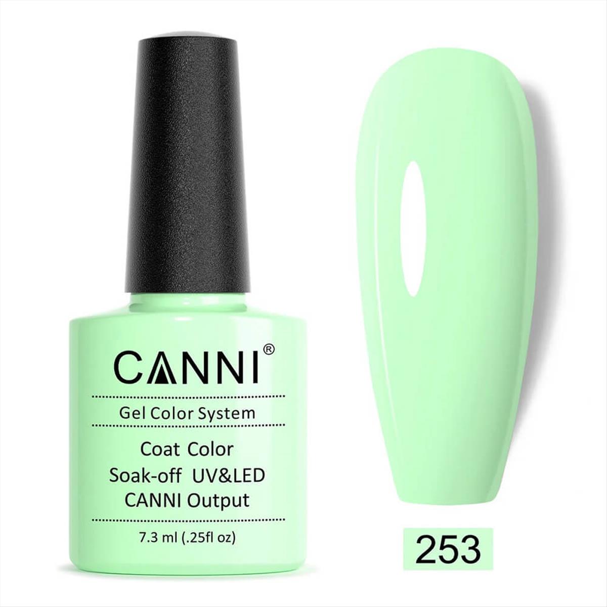 Canni Soak Off Uv/Led 253 Mintcream - 7.3ml