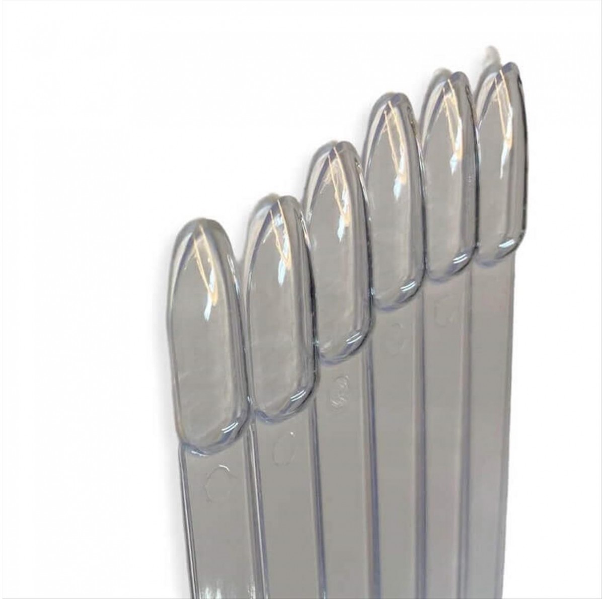 Trendy Fan Nail Sampler 50 places Oval Clear