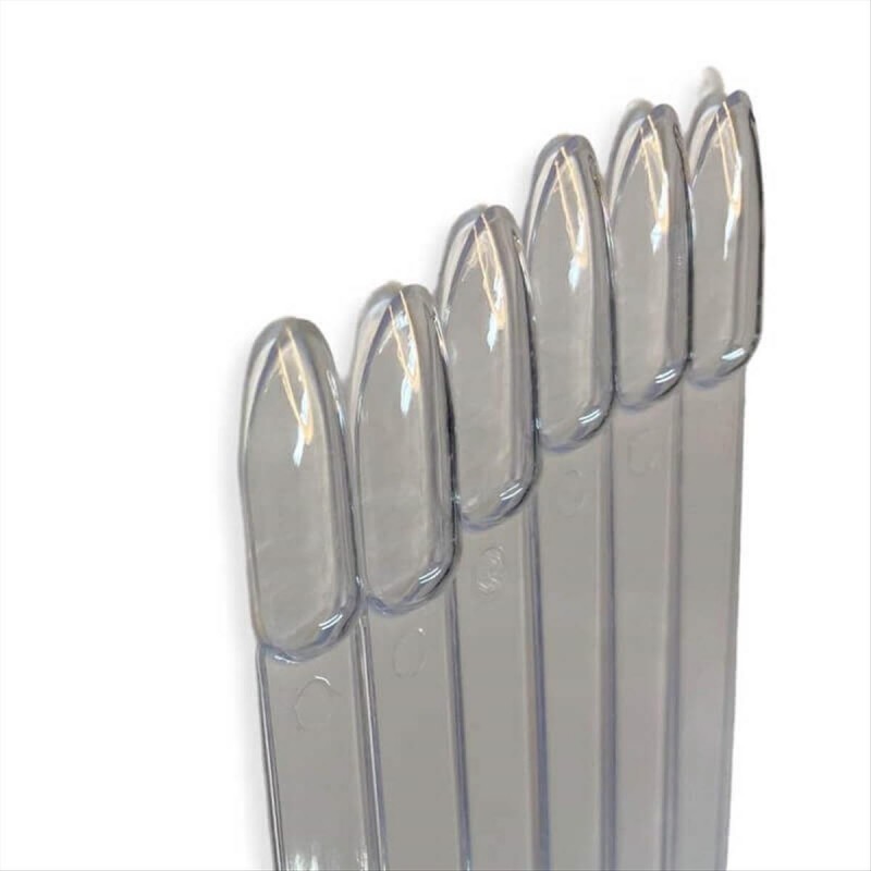 Trendy Fan Nail Sampler 50 places Oval Clear