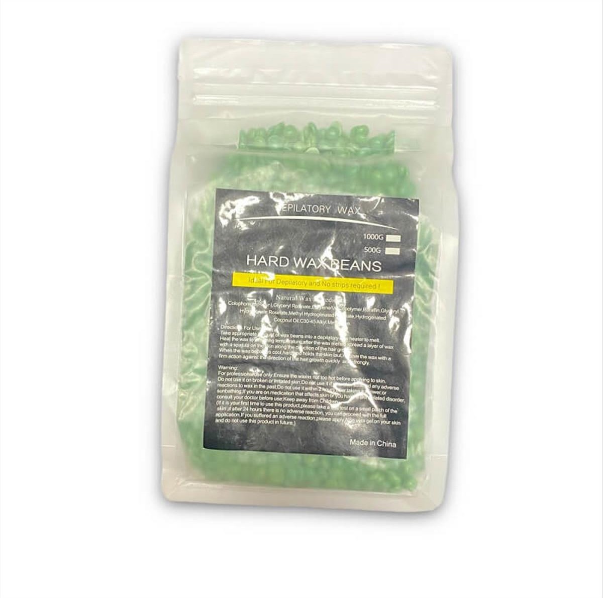 Depilatory Hard Wax Beans Green 500 gr