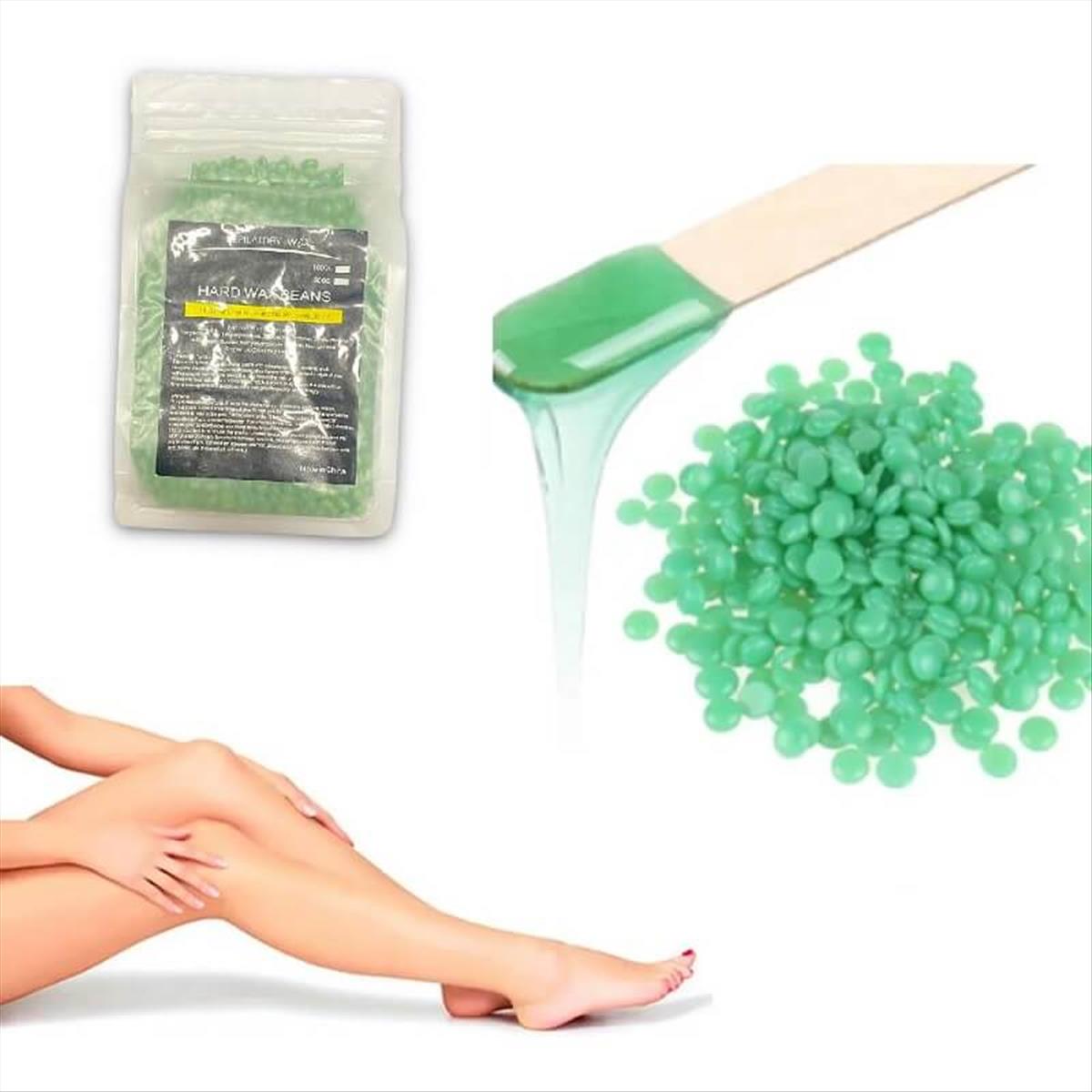 Depilatory Hard Wax Beans Green 500 gr