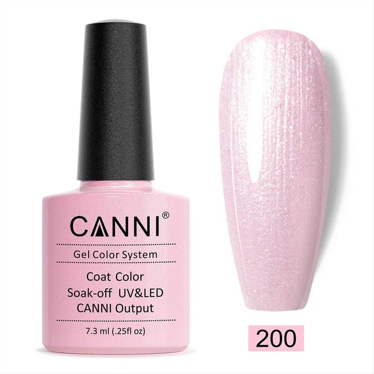 Canni Soak Off Uv/Led 200 Pink Mother Of Pearl - 7.3ml