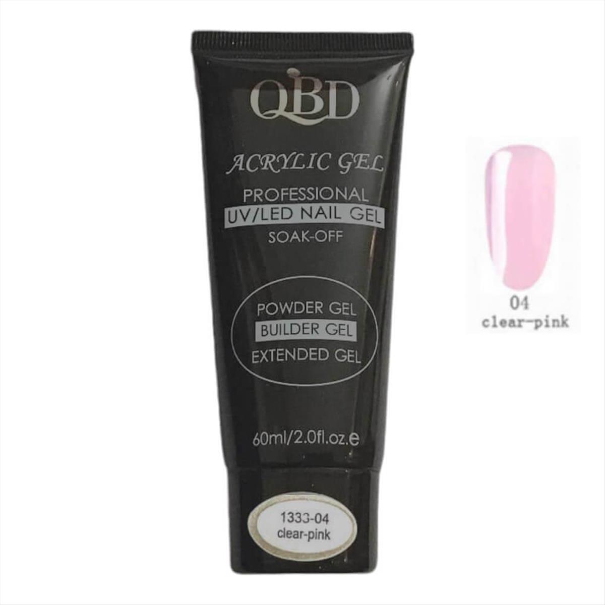 QBD Acrygel Uv/Led Clear Pink 04-60ml