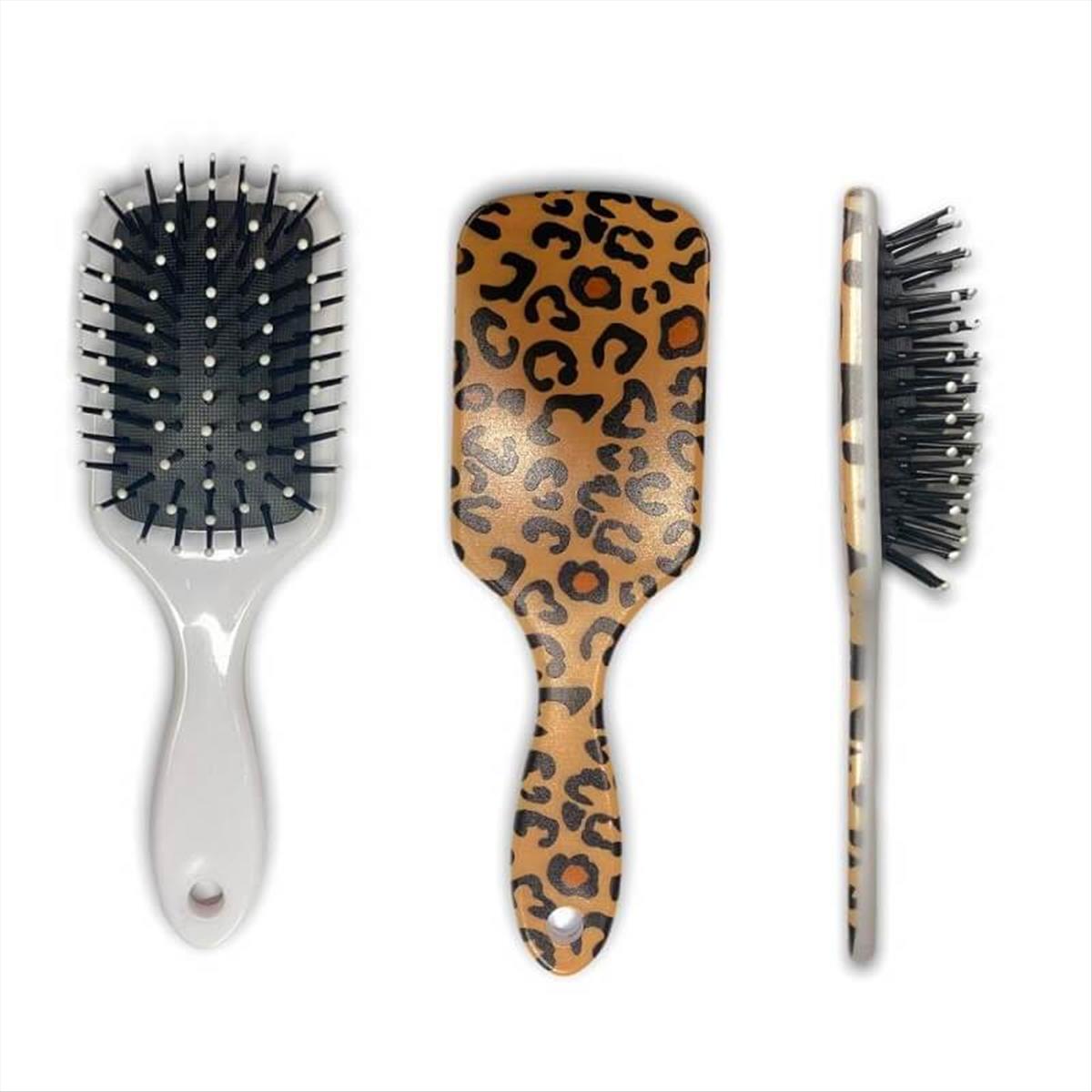 Hair Brush Mini Leopard