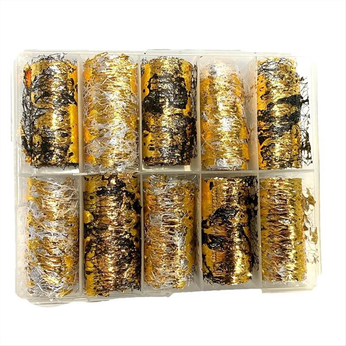 Nails Foils Gold Set 10pcs