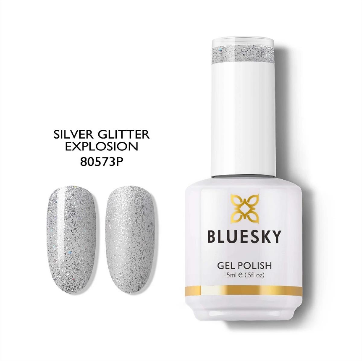 Bluesky Uv Gel Polish 80573P Silver Glitter Explosion 15ml