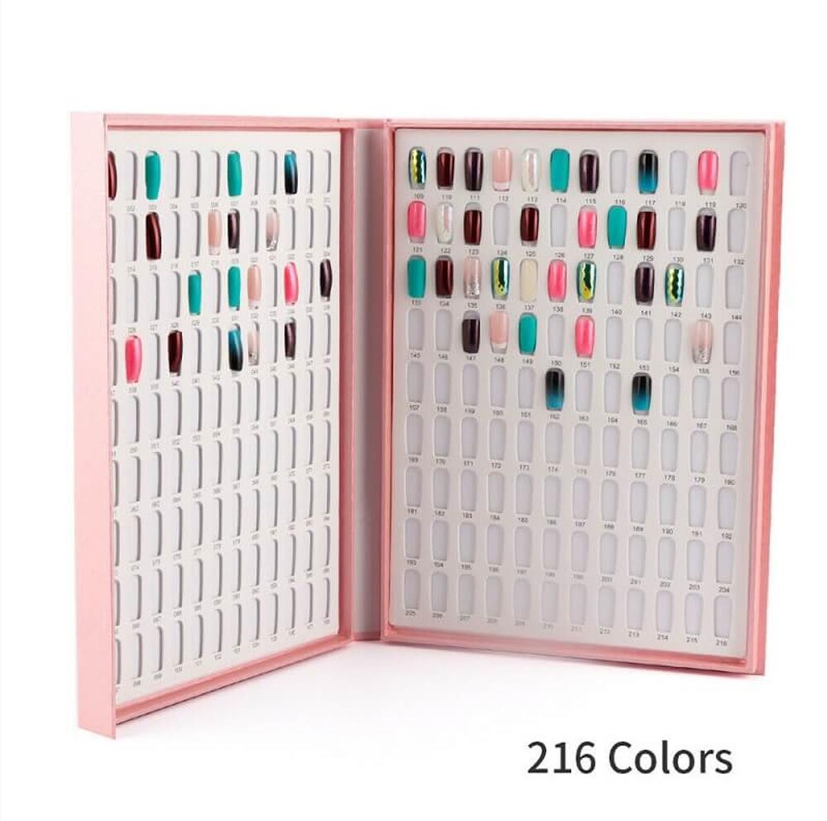 Color Book Card Nail 216 Colors