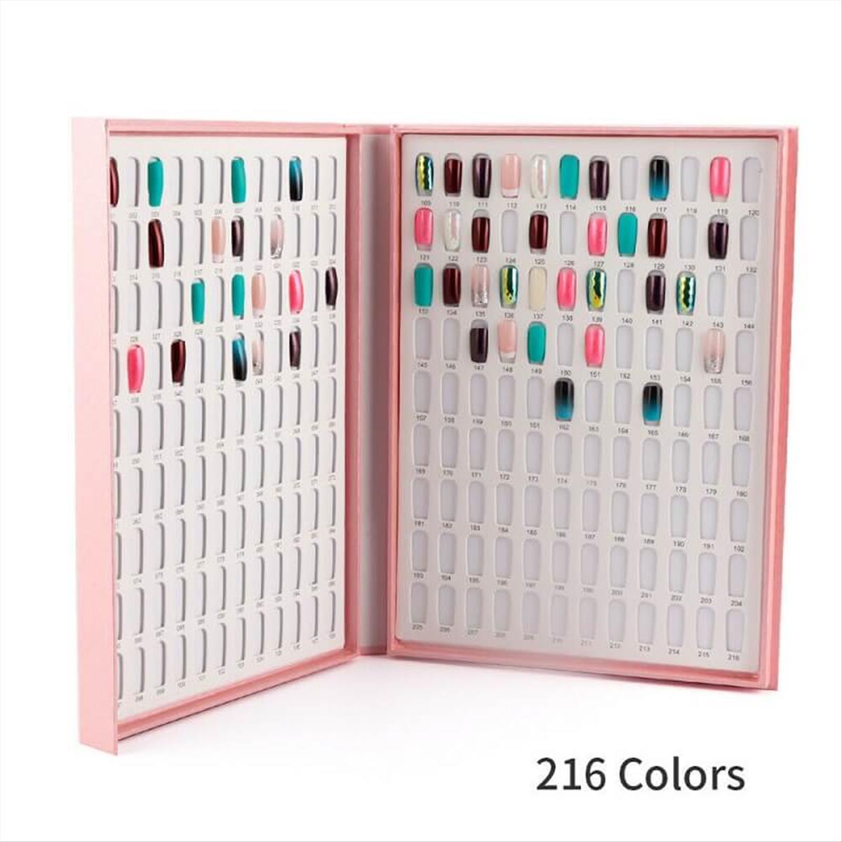 Color Book Card Nail 216 Colors