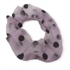 Hair scrunchie tulle dots purple