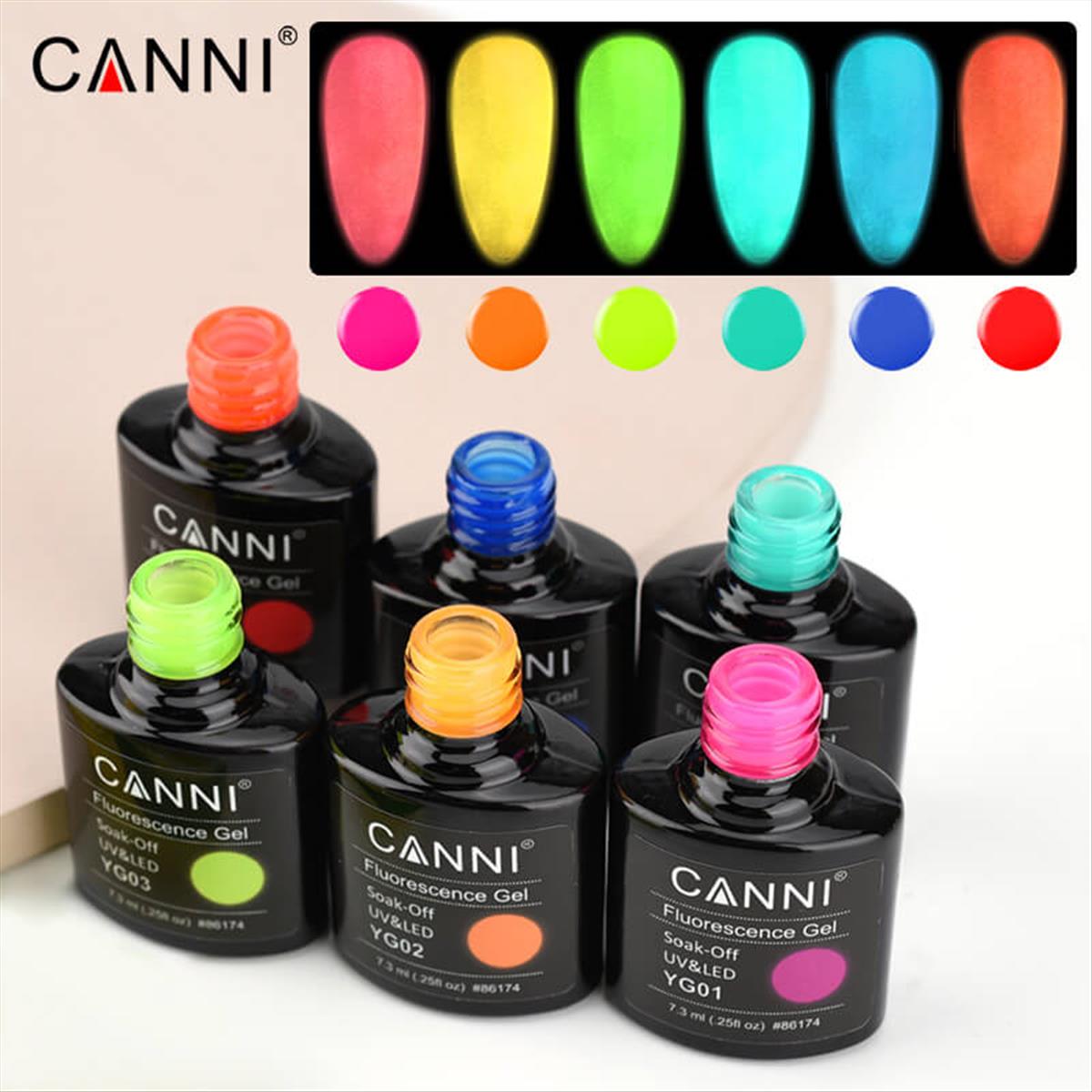 Canni Fluorescence Gel Polish Soak Off YG03 7.3ml