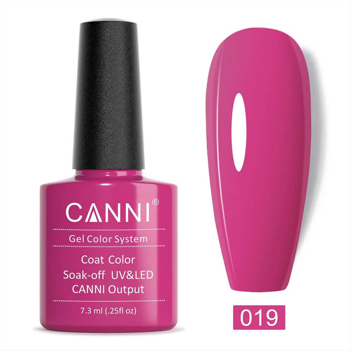 Canni Soak Off Uv/Led 019 Dark Fuschia - 7.3ml