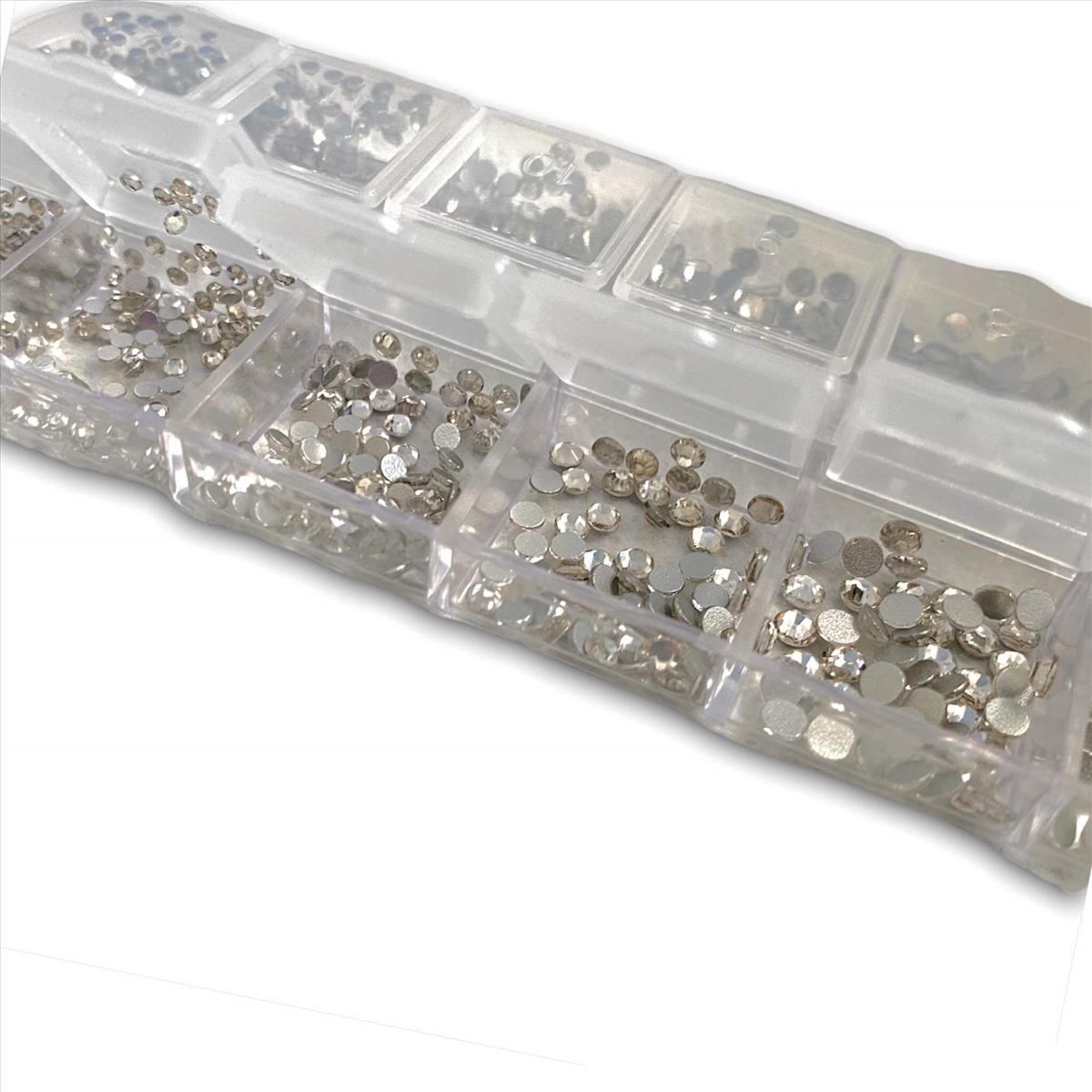 Clear Rhinestone Nail Decorations