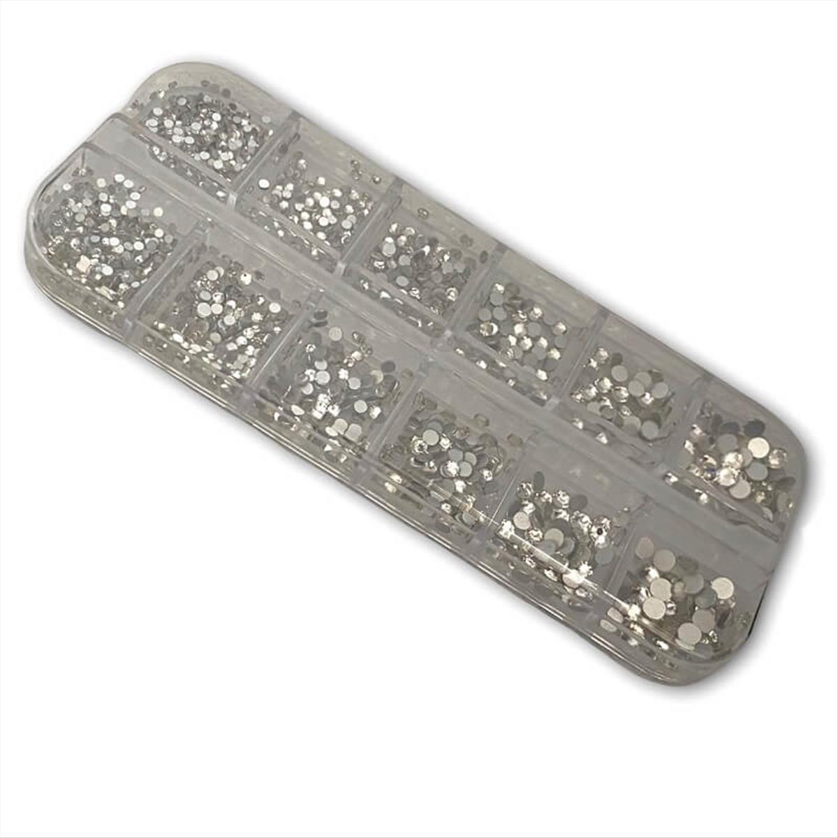 Clear Rhinestone Nail Decorations