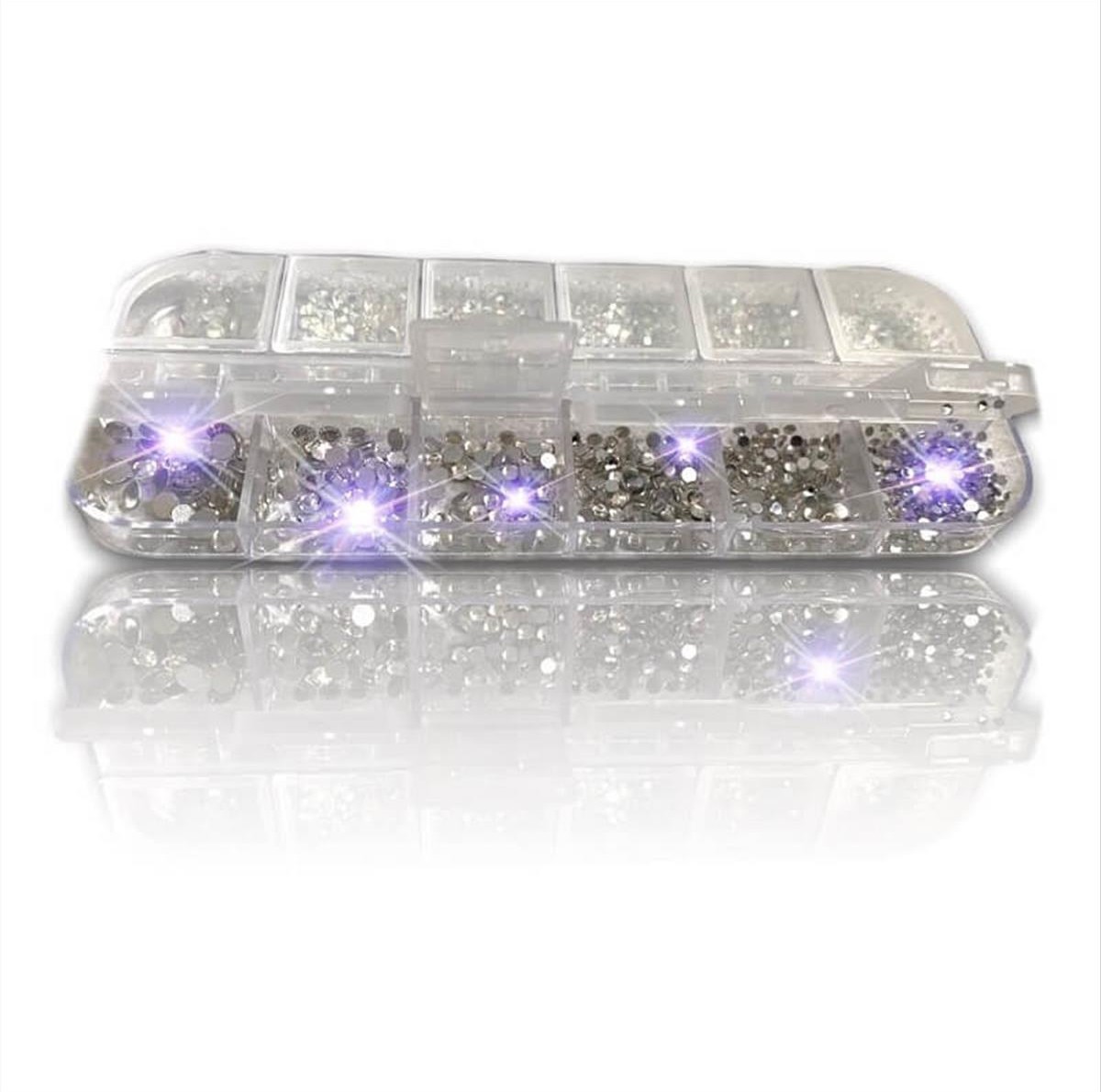 Clear Rhinestone Nail Decorations