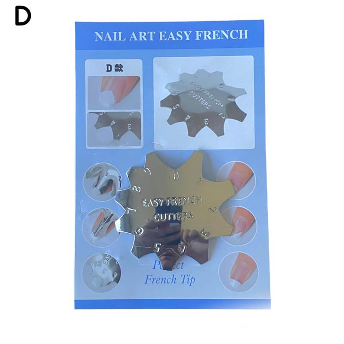 French Nail Stencil Nail Art Easy French D