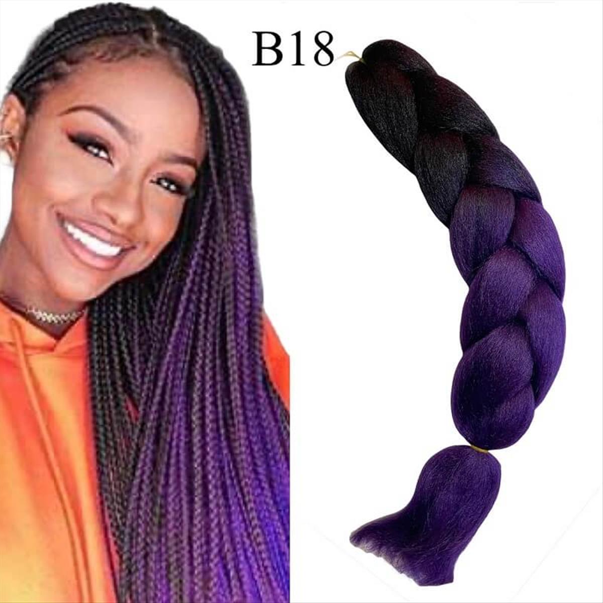 Μαλλιά για Ράστα Jumbo Braid B18 125cm