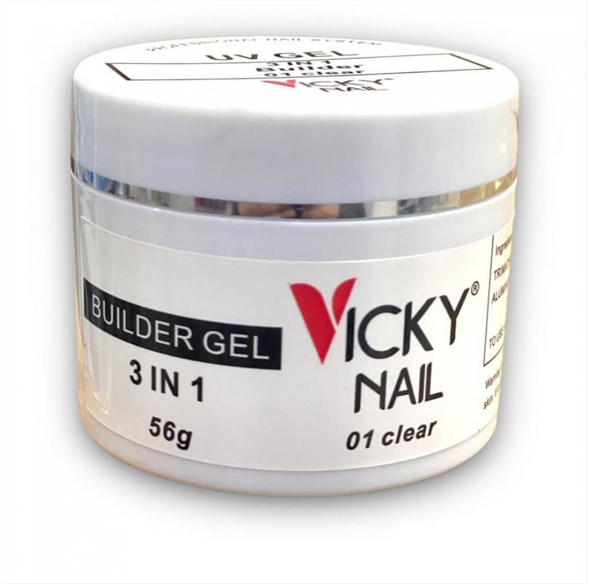 Vicky Nail Uv 3 in 1 Builder Gel Clear 56g