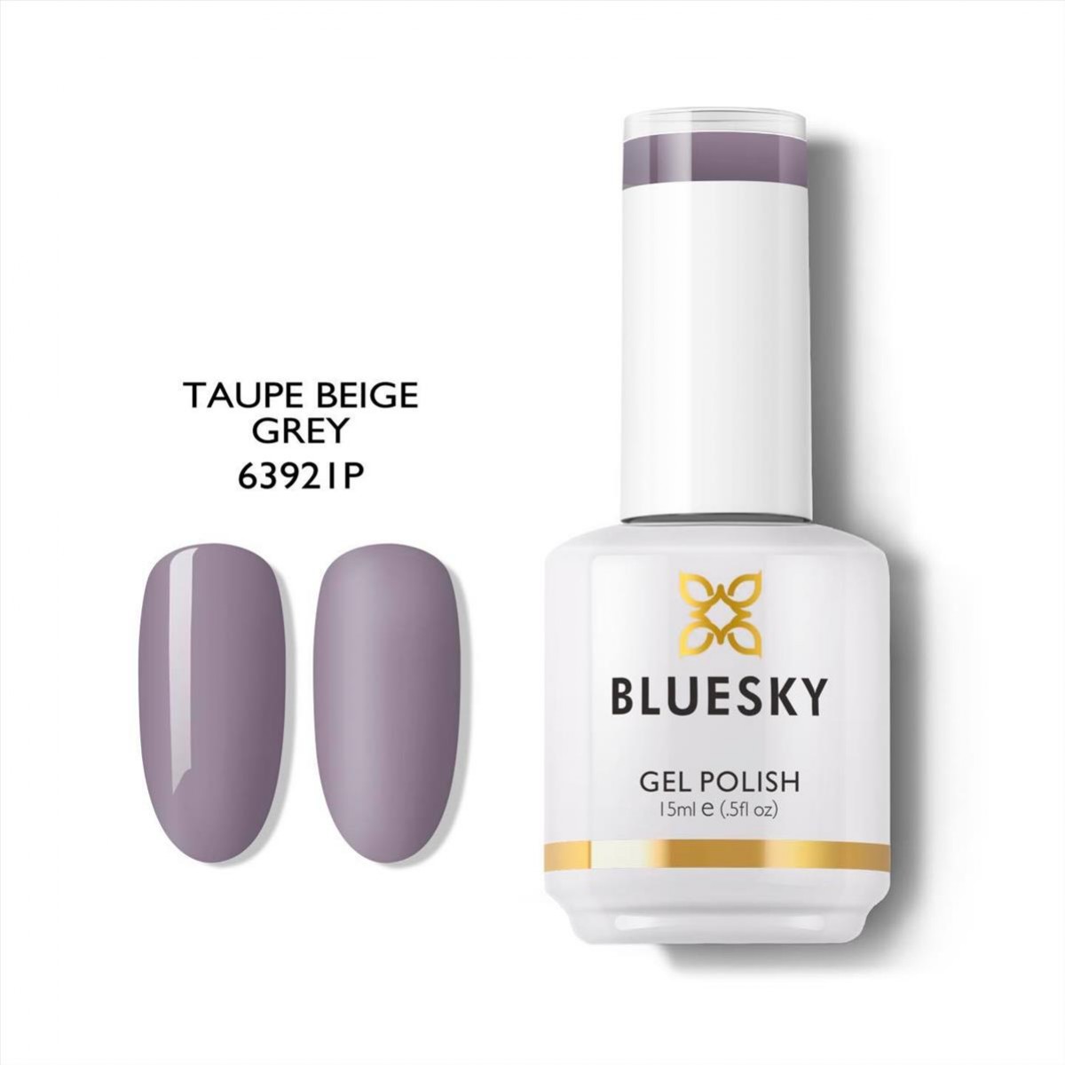 Bluesky Uv Gel Polish 63921P Taupe Beige Grey 15ml