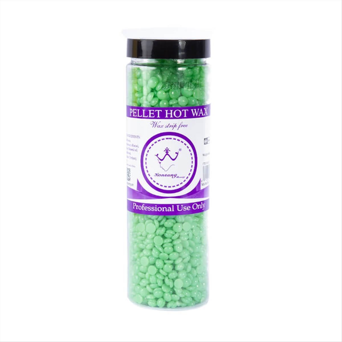 Depilatory wax drops green tea Konsung 400gr