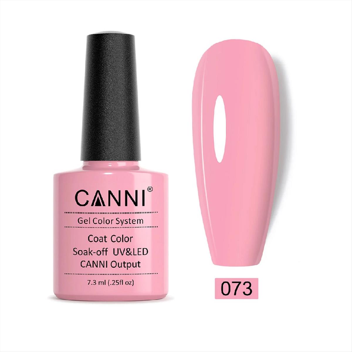 Canni Soak Off Uv/Led 073 Lovely Pink - 7.3ml