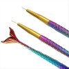 Set Nail Art Brush Mermaid 3pcs