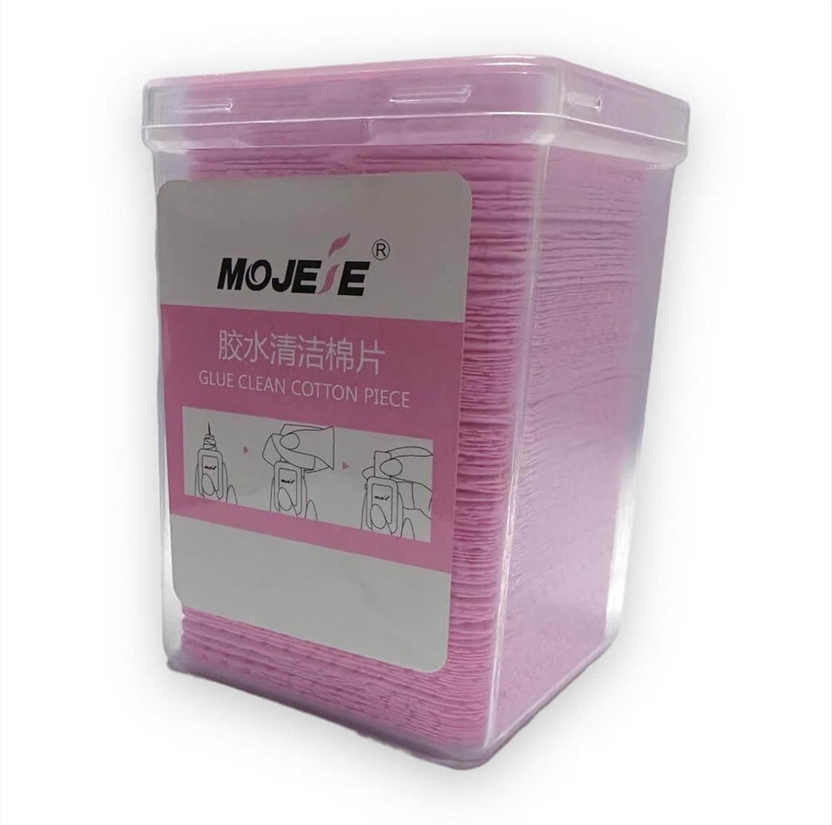 Cellulose Nail Paper Sheets Pink 200pcs