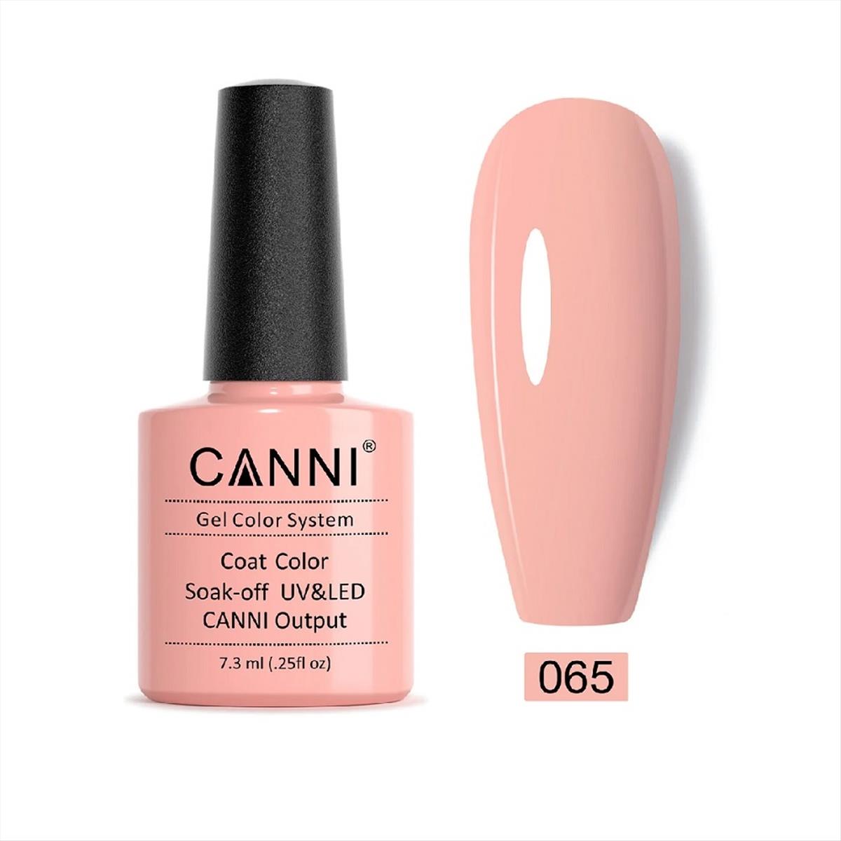 Canni Soak Off Uv/Led 065 Crystal Pink - 7.3ml