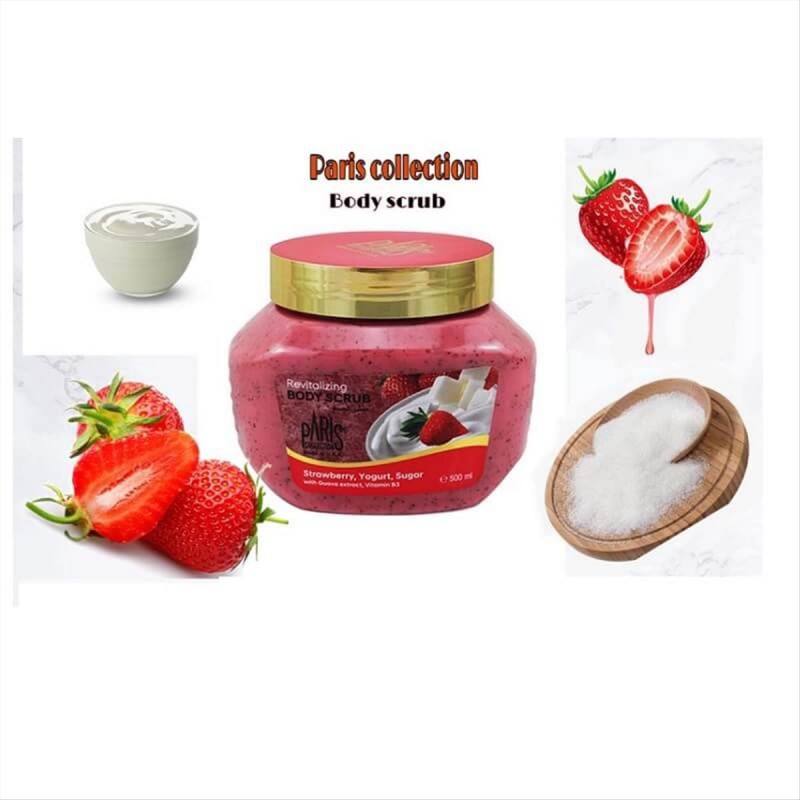 Body Scrub Paris Stawberry Yogurt Sugar 500ml