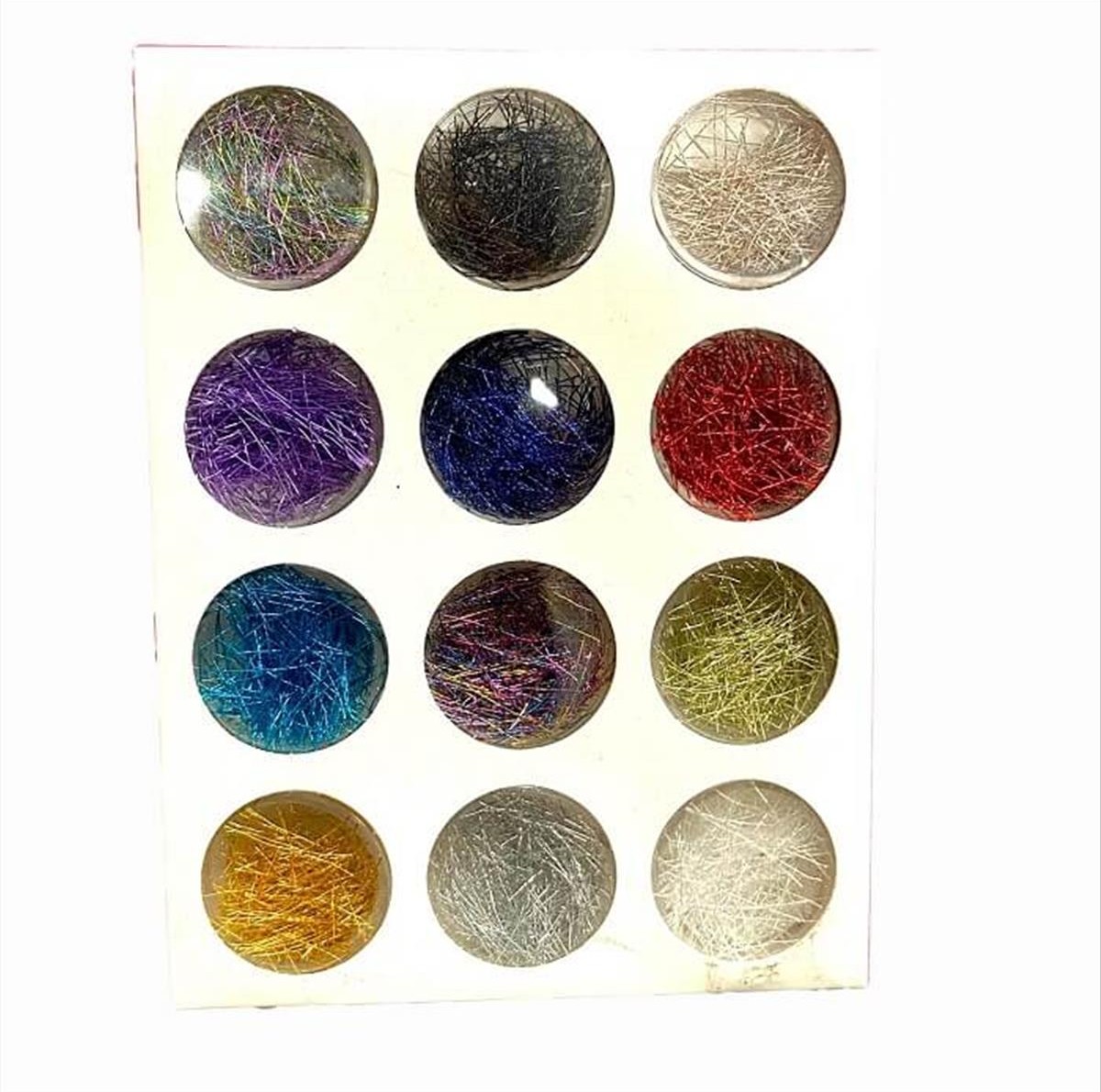 Nail decorations Fibers set of 12 different shades