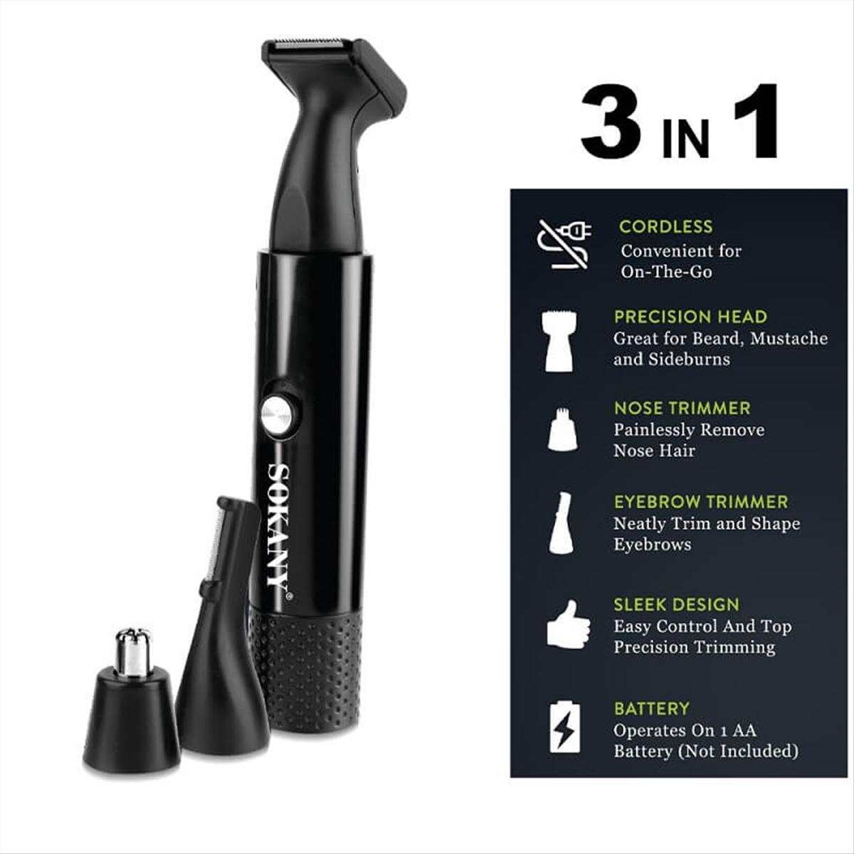 Sokany Cordless Multi Purpose Groomong Kit 3 in 1